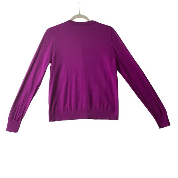 J.Crew The Caryn Cardigan Sweater 100% Cotton Women Medium Purple - Picture 7 of 7